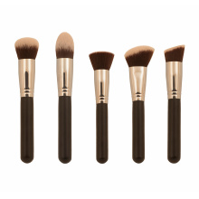 5PCS Kabuki Makeup Brushes with Synthetic Hair